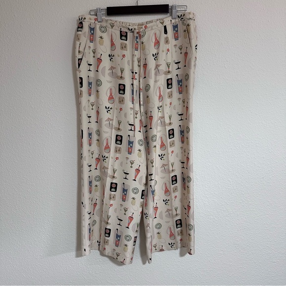 Tori Richard Silk Fun Print Shirt Pant Set 14 - Picture 8 of 16